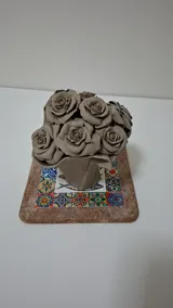 Bouquet in progress — Damiano Derin's studio