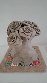 Bouquet in progress — Damiano Derin's studio