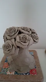 Bouquet in progress — Damiano Derin's studio