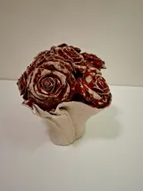 Bouquet — Flowers ceramic sculpture by Damiano Derin, 