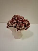 Bouquet — Flowers ceramic sculpture by Damiano Derin, 
