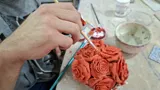 Bouquet in progress — Damiano Derin's studio