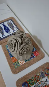 Bouquet in progress — Damiano Derin's studio