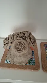 Bouquet in progress — Damiano Derin's studio