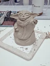 Baby Yoda in progress — Damiano Derin's studio